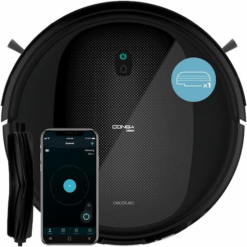 Cecotec Robot Aspirador y Friegasuelos Conga 1990 Connected T