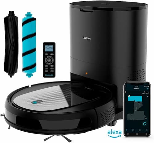 
Cecotec Robot Aspirador y Fregasuelos con Base de Autovaciado Conga 2290 Ultra Home